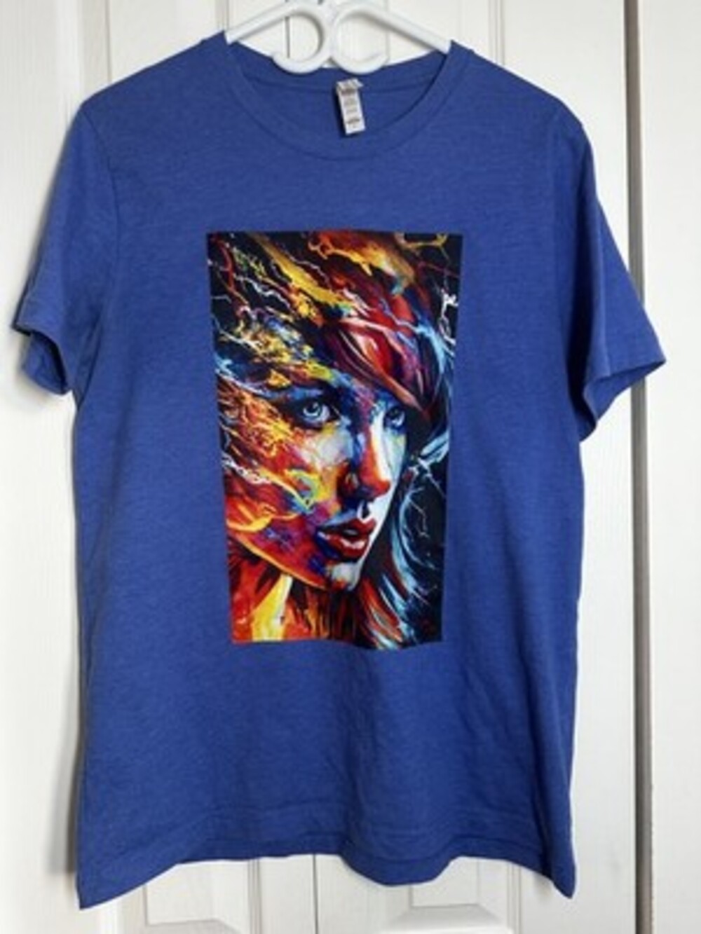 Taylor Swift Graphic Tee Bella+Canvas Blue Heather #71